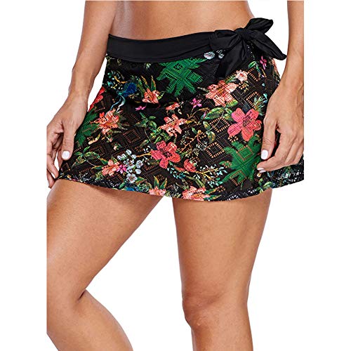 LAPLBEKE Mujer Shorts De Baño Falda Bikini para Dama Moda Clásico Bañador Tankinis L