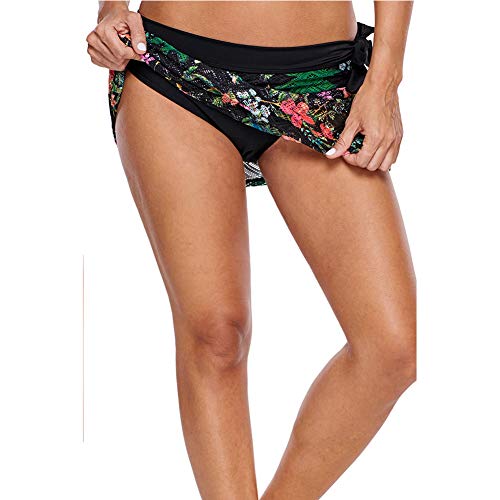 LAPLBEKE Mujer Shorts De Baño Falda Bikini para Dama Moda Clásico Bañador Tankinis L