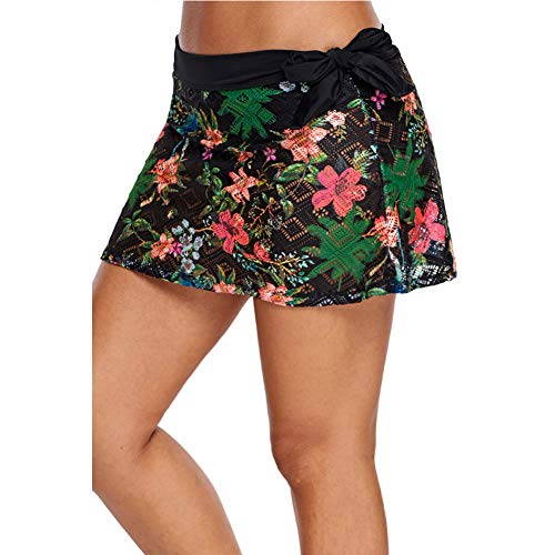 LAPLBEKE Mujer Shorts De Baño Falda Bikini para Dama Moda Clásico Bañador Tankinis L