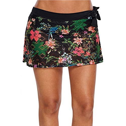 LAPLBEKE Mujer Shorts De Baño Falda Bikini para Dama Moda Clásico Bañador Tankinis L