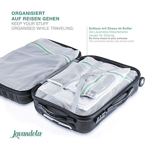 LAVANDOLA Red para Lavado a máquina Premium (Juego de 5) para Lavadora - Ideal para lencería, Sujetador y Zapatos delicados - Calidad convincente - Red para Lavadora