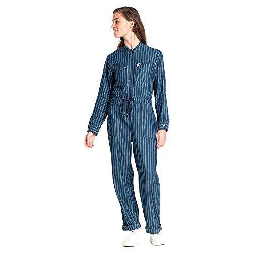 Lee Jumpsuit Pantalones de Peto, Azul (Washed Blue Lr), Large para Mujer