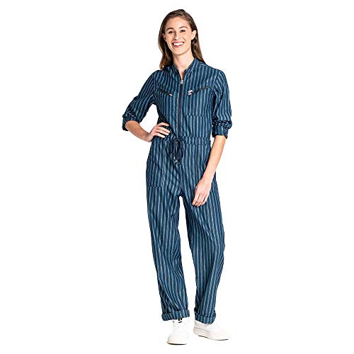 Lee Jumpsuit Pantalones de Peto, Azul (Washed Blue Lr), Large para Mujer