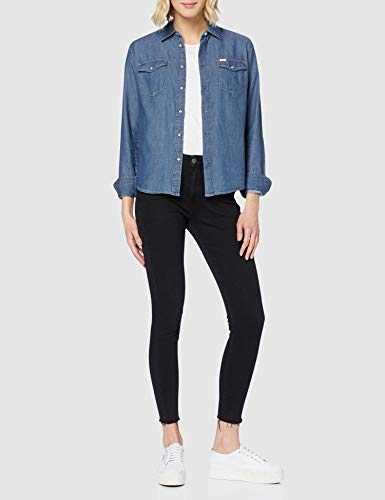 Lee Western Shirt Blusa, Azul (Beyond Blue KT), Large para Mujer