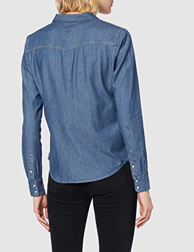 Lee Western Shirt Blusa, Azul (Beyond Blue KT), Large para Mujer