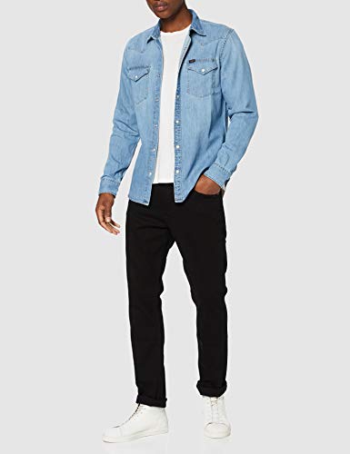 Lee Western Shirt Camisa, Frost Blue, X-Large para Hombre