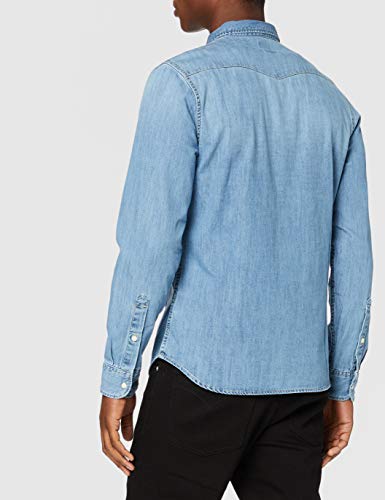 Lee Western Shirt Camisa, Frost Blue, X-Large para Hombre
