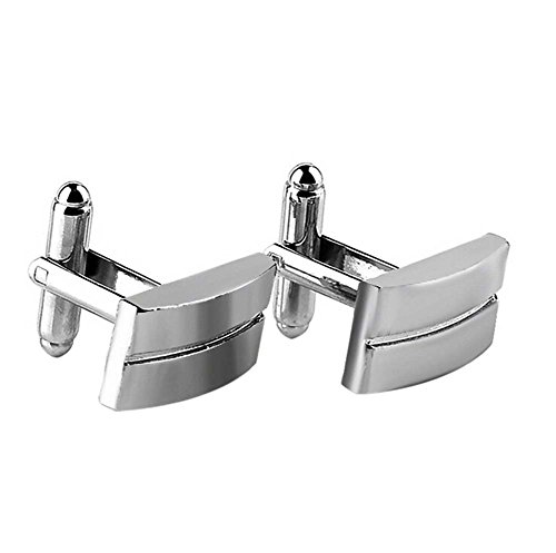 Leisial 1Par Simple Gemelos Camisa Hombre para Accesorios Joyería de Ropa de Hombre Mujer 2 * 1.1CM