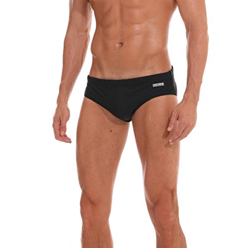 Lenfesh Moda Hombre Calzoncillos Sexy Bañador Hombre Slip y Transpirable Traje De Bano Natacion Swim Shorts Trajes de baño de Hombres de natación