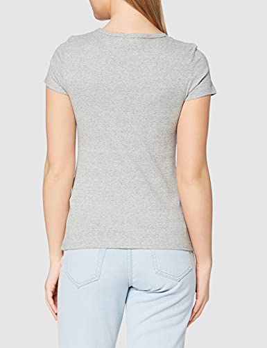 Levi's 2Pack Camiseta, 2 Pack tee White +/Smokestack Htr, L para Mujer