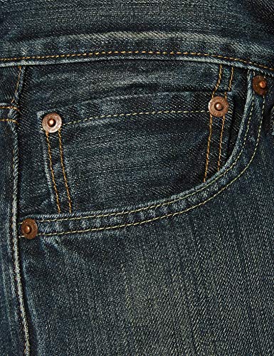 Levi's 501 Original Fit Jeans Vaqueros, Blue Dark Clean, 40W / 32L para Hombre