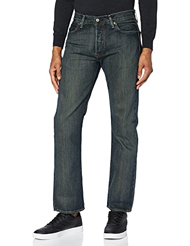 Levi's 501 Original Fit Jeans Vaqueros, Blue Dark Clean, 40W / 32L para Hombre