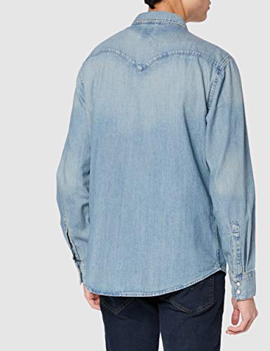 Levi's Barstow Western Standard Camisa, Blue (Red Cast Stone 0001), X-Large para Hombre