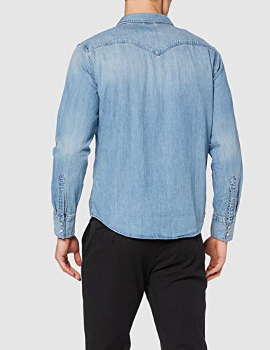 Levi's Barstow Western Standard Camisa, Blue (Red Cast Stone 0001), X-Large para Hombre