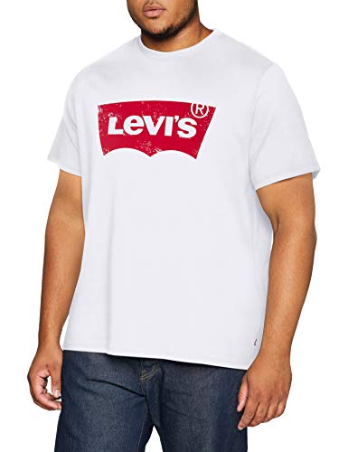 Levi's Big and Tall B&T Graphic tee Camiseta, Hm Big White, 3XL para Hombre