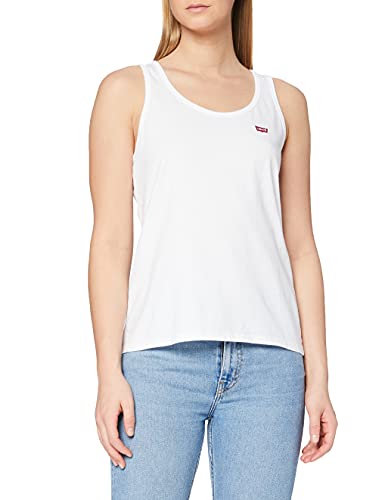 Levi's Essential Tank Camiseta Deportiva de Tirantes, White +, S para Mujer