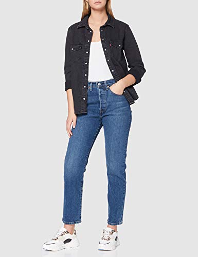 Levi's Essential Western Blusa, Black (Black Sheen (2) 0004), L para Mujer