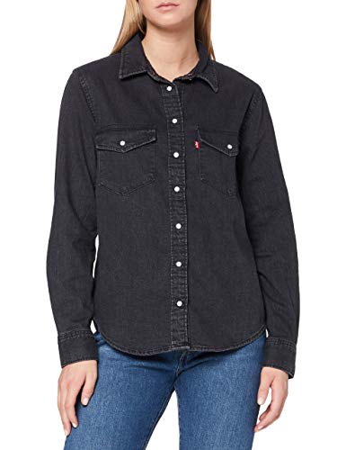 Levi's Essential Western Blusa, Black (Black Sheen (2) 0004), XL para Mujer