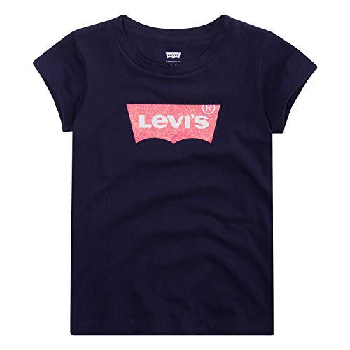 Levi's Girls Classic Batwing T-Shirt, Peacoat Navy, 6X