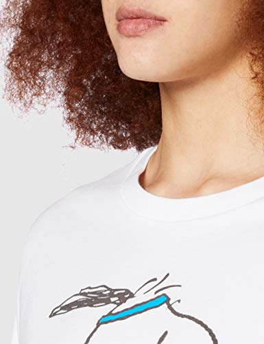 Levi's Graphic Boxy tee Camiseta, Snoopy Torch Runner White +, L para Mujer