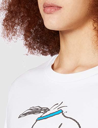 Levi's Graphic Boxy tee Camiseta, Snoopy Torch Runner White +, S/Alto para Mujer