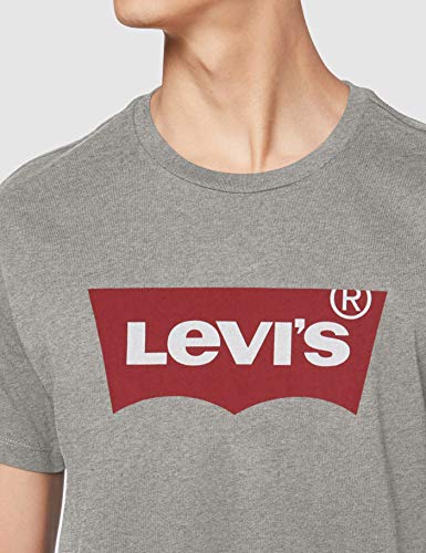 Levi's Graphic Set-In Neck, Camiseta para Hombre, Gris (C18976 Graphic H215 Midtone Htr Grey Graphic H215-Hm 36.2 138), XXX-Large