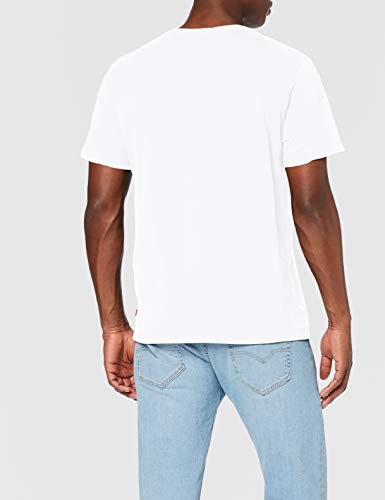 Levi's Graphic tee Camiseta, White (Boxtab SS T2 White 0000), L para Hombre