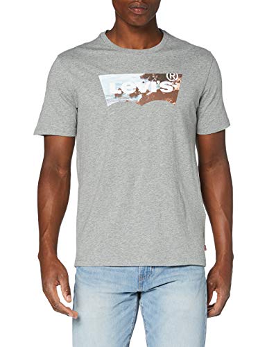 Levi's Housemark Graphic Camiseta, Ssnl Hm Photo tee Mid Tone Gray Heather, M para Hombre