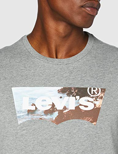 Levi's Housemark Graphic Camiseta, Ssnl Hm Photo tee Mid Tone Gray Heather, M para Hombre