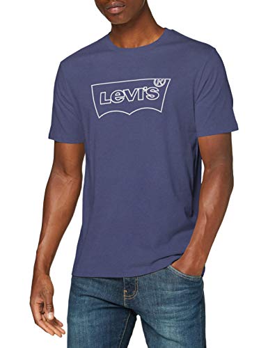 Levi's Housemark Graphic tee Camiseta, Ssnl Hm Outline Blue Indigo, X-Small para Hombre