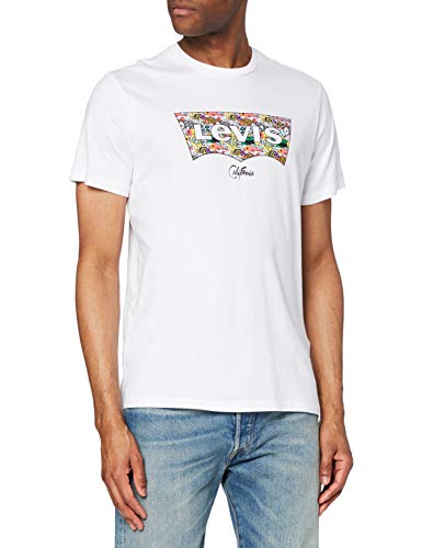 Levi's Housemark Graphic tee Camiseta, White (Ssnl Hm Fish Fill White), Medium para Hombre