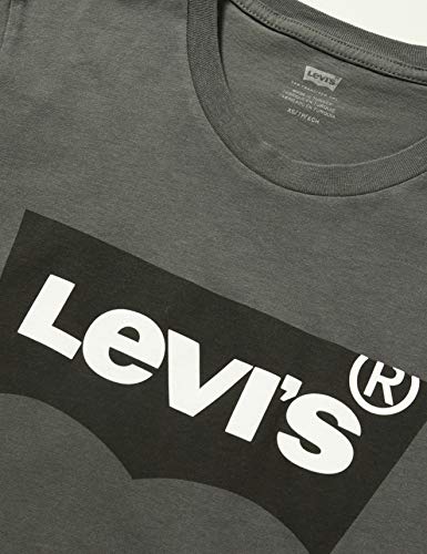 Levi's Housemark Graphic tee T-Shirt, Grey (Ssnl Hm Forge Iron 0248), Large para Hombre