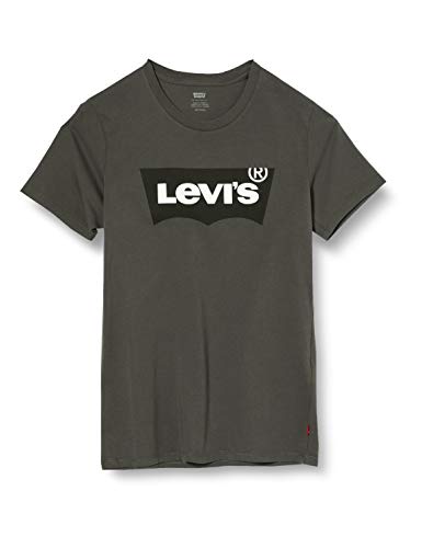 Levi's Housemark Graphic tee T-Shirt, Grey (Ssnl Hm Forge Iron 0248), Large para Hombre