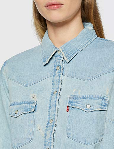 Levi's Modern Western, Blusa para Mujer, Azul (Indigogo 0021), 32 (Talla del fabricante: X-Small)
