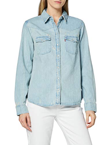 Levi's Modern Western, Blusa para Mujer, Azul (Indigogo 0021), 34 (Talla del fabricante: Small)