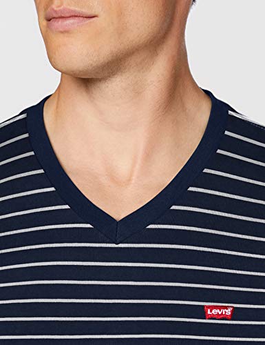 Levi's Orig Hm Vneck Camiseta, Two Color Dress Blues, M para Hombre