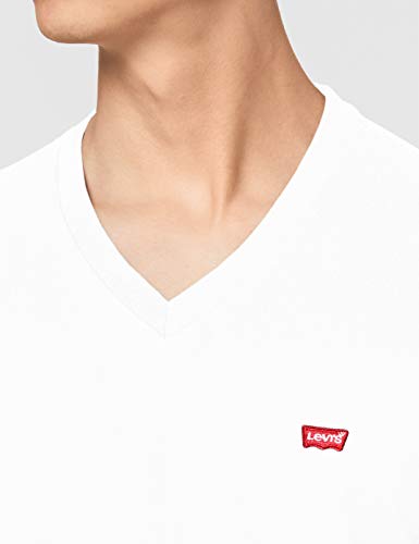 Levi's Orig Hm Vneck Camiseta, White (White 0000), Large para Hombre