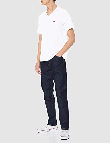 Levi's Orig Hm Vneck Camiseta, White (White 0000), Medium para Hombre