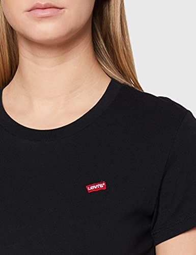 Levi's Perfect Tee, Camiseta para Mujer, Negro (Caviar 2 0008), X-Small