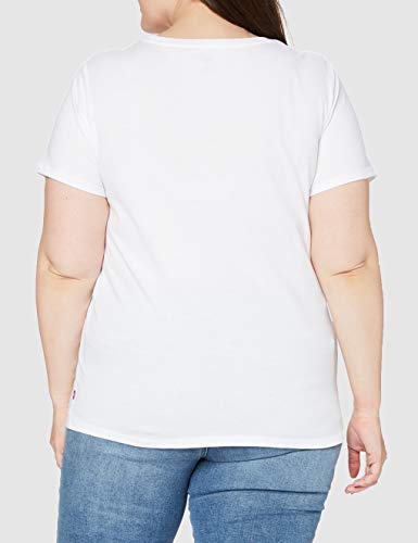 Levi's Plus Size Pl tee Camiseta, Plus Batwing White, 3X para Mujer