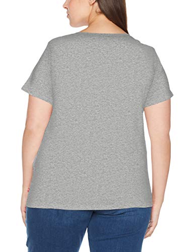 Levi's Plus Size Pl tee T-Shirt, Plus Housemark Smokestack Htr, 1X para Mujer