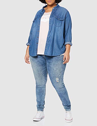 Levi's Plus Size tee Camiseta, Rosa (Pl BRW Peach Blush 0095), XXX-Large (Talla del Fabricante: 3 X) para Mujer