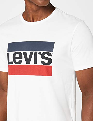 Levi's Sportswear Logo Graphic - Camiseta para Hombre, Blanco (84 Sportswear Logo White 0000), Small