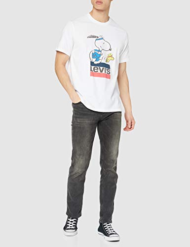 Levi's SS Relaxed Fit tee Camiseta, Sw Logo_Torch Snoopy Bright White, M Alto para Hombre