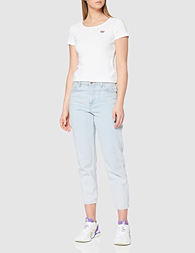 Levi's T-Shirt, Multicolore (2 Pack Tee White +/Mineral Black 0000), Large Donna