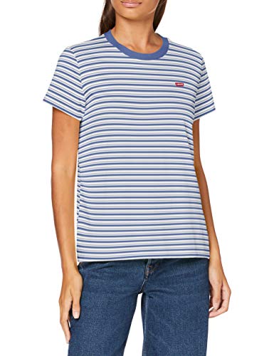 Levi's tee Camiseta, Silphium Colony Blue, X-Small para Mujer