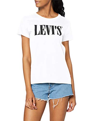 Levi's The Perfect Tee, Camiseta, Mujer, Blanco (90's Serif T2 White+ 0781), S