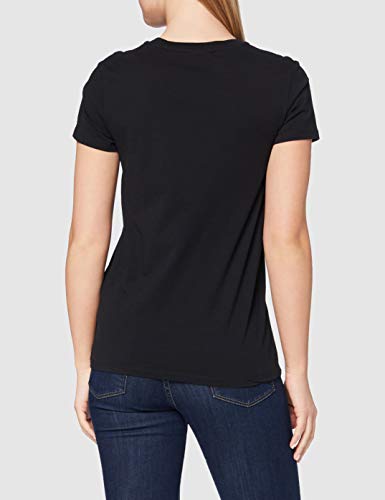 Levi's The Perfect Tee, Camiseta, Mujer, Negro (Caviar 2 0008), L