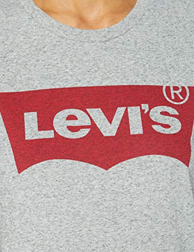 Levi's The Perfect Tee, Camiseta para Mujer, Gris (Better Batwing Smokestack Smokestack Htr 263), Medium