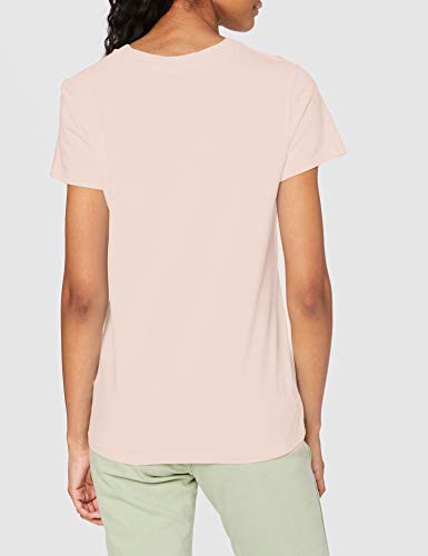 Levi's The Perfect tee Camiseta, Serif Logo Sepia Rose, Large para Mujer